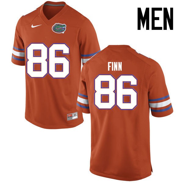 Florida Gators Men #86 Jacob Finn College Football Jersey Orange